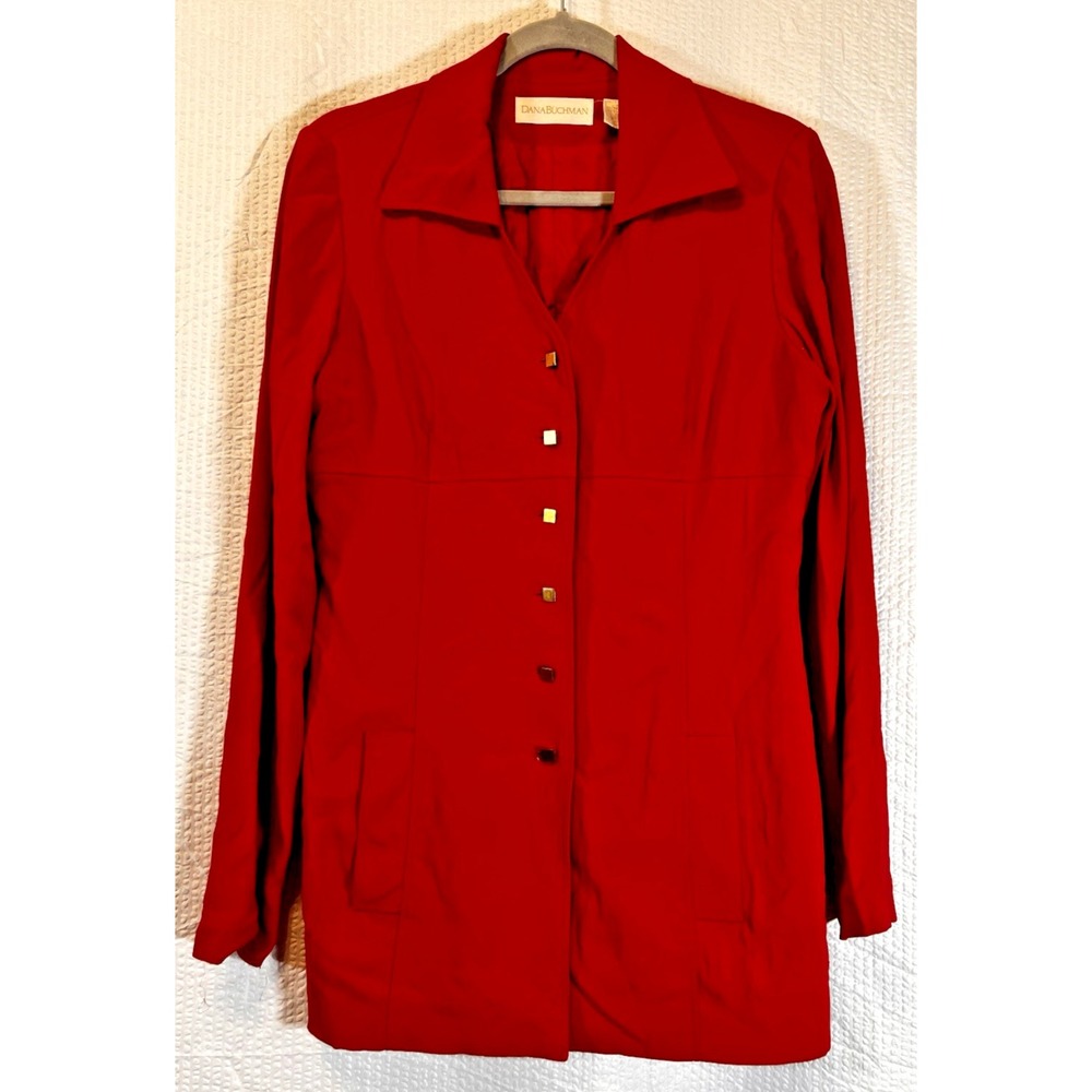 Dana‎ Buchman Art Deco Jacket Sz 6 Longer Length